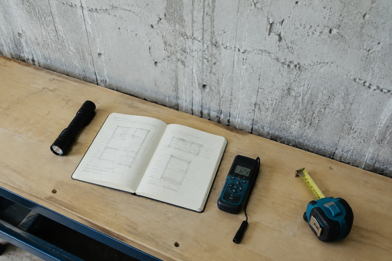 Waterproofing assessment notes beside an exposed Toronto foundation